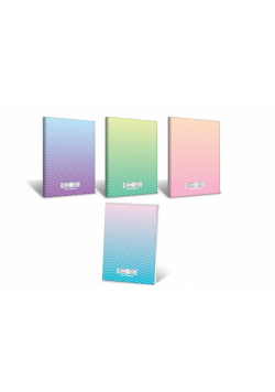 Brulion B5/160K kratka Ombre Powder pastel (4szt)