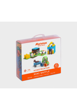 Klocki Mini Waffle 185el Rolnik duży