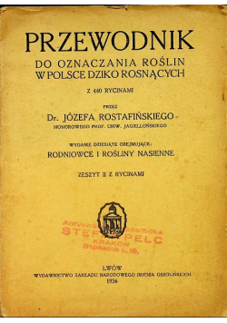 Przewodnik do oznaczania roślin w Polsce dziko rosnących 1936 r