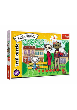 Puzzle 24 maxi Zabawy Kici Koci TREFL