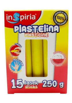 Plastelina żółta 15 lasek 250g