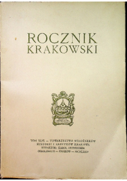 Rocznik Krakowski Tom XLVI