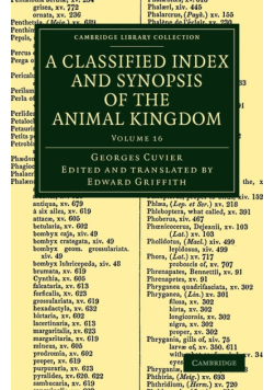A Classified Index and Synopsis of the Animal Kingdom - Volume 16