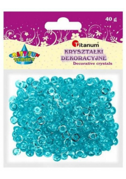 Koraliki plastikowe połówka kuli turkusowe 40g