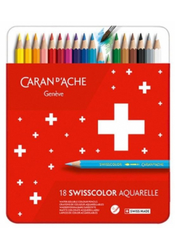 Kredki Swisscolor Aquarelle sześciokątne 18szt