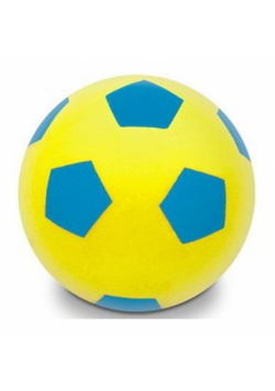 Piłka piankowa żółto niebieska 20cm