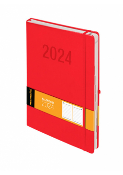 Kal 2024 Memo A4 DNS czerwony