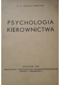 Psychologia kierownictwa 1945 r.