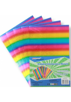 Pianka rainbow metalic 20x30 5szt