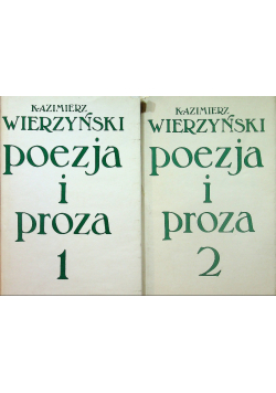 Wierzyński poezja i proza tom 1 i 2