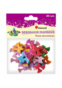 Naklejki piankowe kokardki 31x29mm mix 30szt