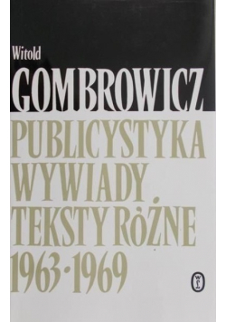 Publicystyka Wywiady Teksty Różne 1963 1969