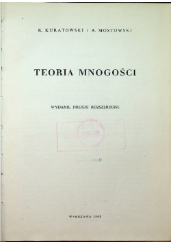 Teoria mnogości