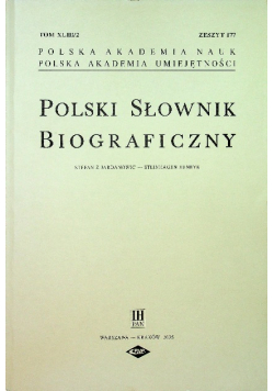 Polski słownik Biograficzny tom XLIII