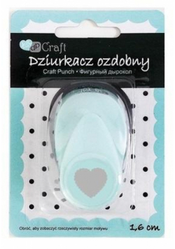Dziurkacz ozdobny 1,6cm serce falbanka