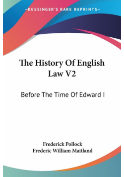 The History Of English Law V2
