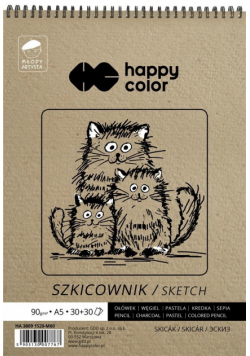 Szkicownik A5/60K Młody Artysta HAPPY COLOR