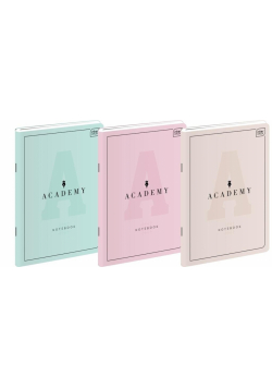 Zeszyt A4/60K kratka Academy Pastel (5szt)