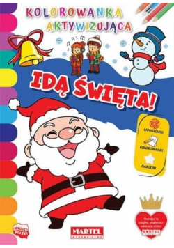 Kolorowanka aktywizująca z naklejkami. Idą święta!