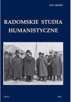 Radomskie studia humanistyczne Tom V