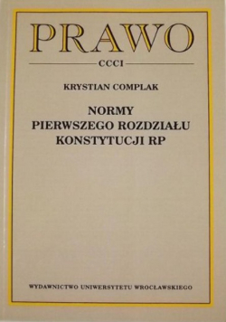 Normy pierwszego rozdziału Konstytucji RP