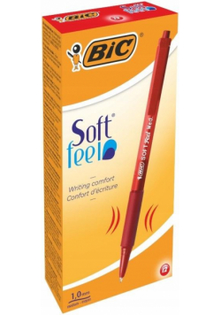 Długopis Soft Feel czerwony (12szt) BIC