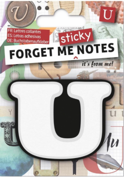 Forget me sticky notes kart samoprzylepne litera U