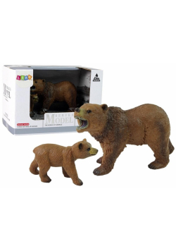 Zestaw figurek Niedźwiedź Grizli z młodym