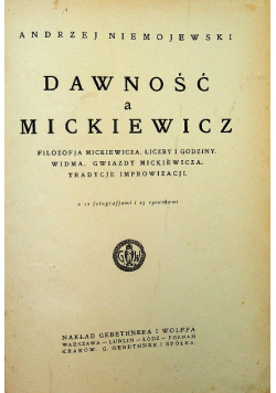 Dawność a Mickiewicz 1921 r.