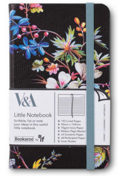 Bookaroo Notatnik Journal A6 Kilburn Black Floral