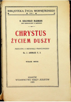 Chrystus życiem duszy 1923 r.