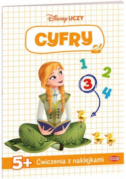 Disney uczy Kraina Lodu Cyfry Ćwiczenia z naklejkami