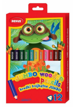 Kredki trójkątne Jumbo 12 kolorów
