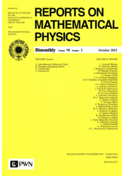 Reports on Mathematical Physics  90/2 Polska
