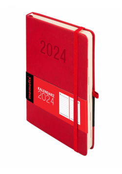 Kal 2024 Memo A5 DNS czerwony