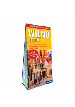 Wilno laminowany map&guide (2w1: przewodnik i mapa)