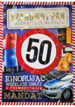 Karnet z mandatem 50-stka