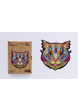 Puzzle drewniane eko 22 Kotek Murkotek A4
