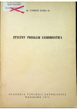 Etyczny problem samobójstwa