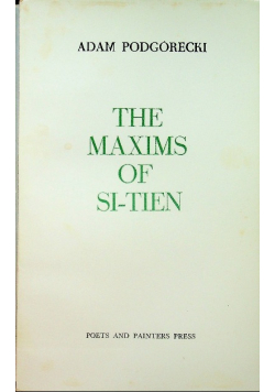 The maxims of si tien