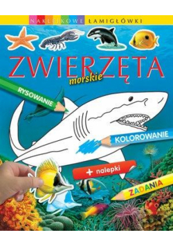 Zwierzęta morskie. Naklejkowe łamigłówki