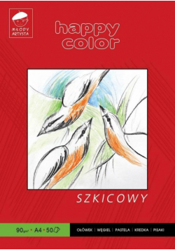 Blok szkicowy A4/50K 80g HAPPY COLOR