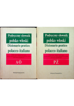 Podręczny słownik Polsko Włoski tom I i II
