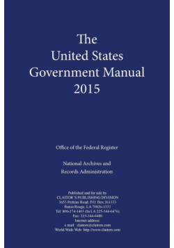 United States Government Manual 2015