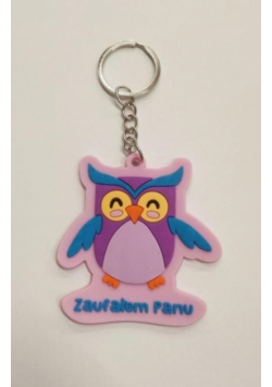 Brelok gumowy - sowa - Zaufałem Panu