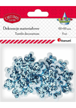 Filcowo-tkaninowe płatki śniegu 6szt