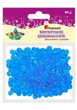 Koraliki plastikowe połówka kuli niebieskie 40g