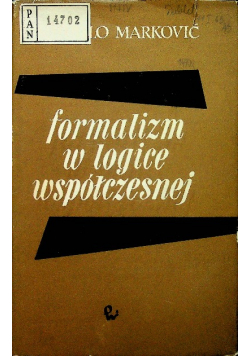 Formalizm w logice współczesnej