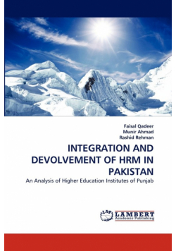 Integration And Devolvement Of Hrm In Pakistan