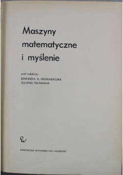 Maszyny matematyczne i myślenie